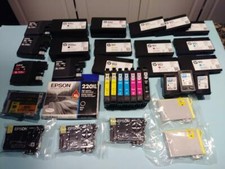 Lot 3-C - 33 EmPtY  NeW MIXED LOT INK CARTRIDGES EPSON / HP / BROTHER