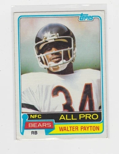 1981 Topps #400 Walter Payton HOF Chicago Bears Free Shipping