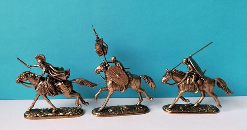 Römische Kavallerie Fremdfiguren Metallfiguren metall bronze - Bild 2 von 6