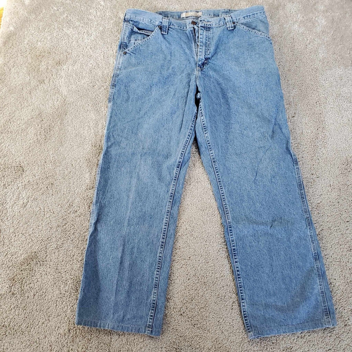 Men's Lee Dungarees Loose Carpenter Work Jeans Size 38x30 Vintage