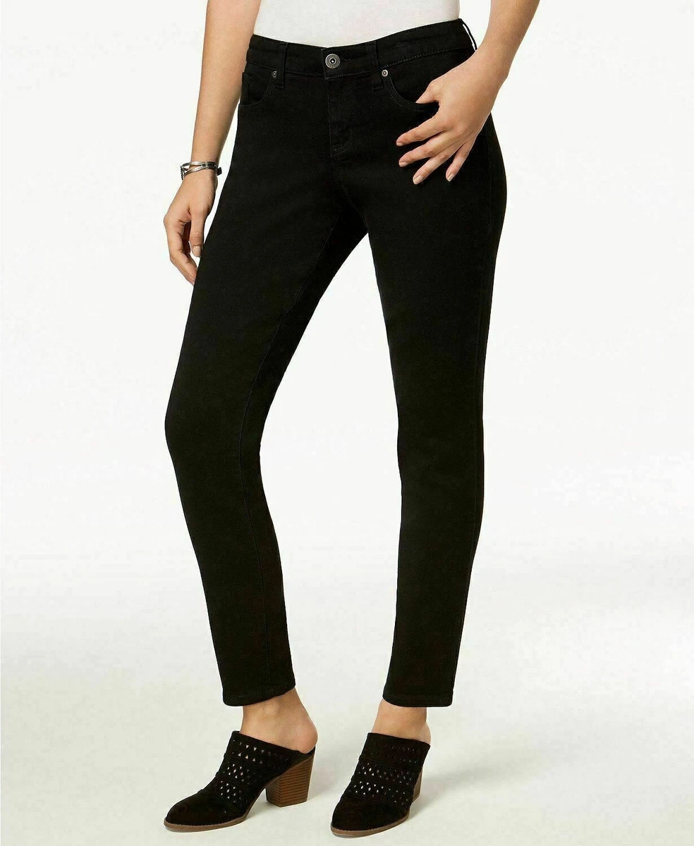 Style Co Black Stretch Jeans 8P 8 Petite Mid Rise Skinny Leg