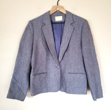 Vintage Pendleton Light Purple Wool Blazer Jacket Coat Lined Size 14