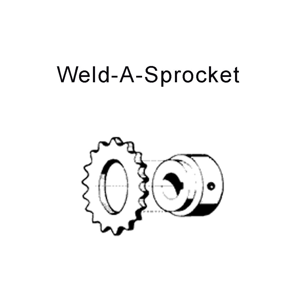 19-Tooth 50-Chain 5/8″ Pitch Weld-On Sprocket (Ref # 5019X) Part