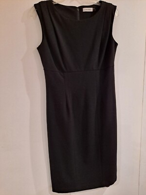 Calvin Klein Black Sleeveless Lined Dress (Sz 4)