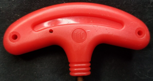 Destornillador Harfington Torx T10 S2 acero mango en T llave estrella - Imagen 2 de 3