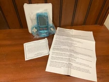 Vintage NOS Pocket Game Player Blue Portable  Handheld Electronic Spaceship