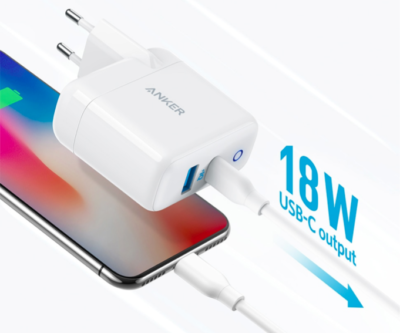 Anker USB C Premium 63W IQ PowerPort Speed Quick Charge 3.0