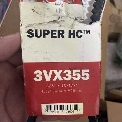 Gates 3VX355 Super HC Narrow Section Molded Notch V-Belt