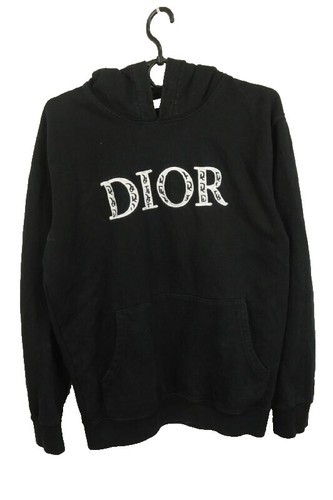 NWT Dior Homme Black/Multicolor Logo Printed Long-Sleeved Hoodie
