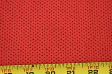 By 1/2 Yd, 58" Wide, Red Pin-Dots on Red Quilt Cotton, P2175