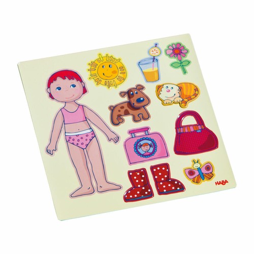 HABA Magnetspiel-Box Anziehpuppe Lilli 59-tlg. Magnetspiele Anzieh Puppe - 第 3/4 張圖片