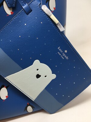 Kate Spade New York Arctic Friends Reversible Tote Bag Handbag