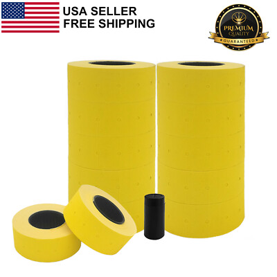 Motex 1 Line 10,000 Blank Price and Date Gun Labels For MX-5500 & Perco 1 Line