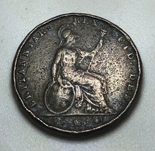 1837  Farthing Copper Collectable Condition. #0174