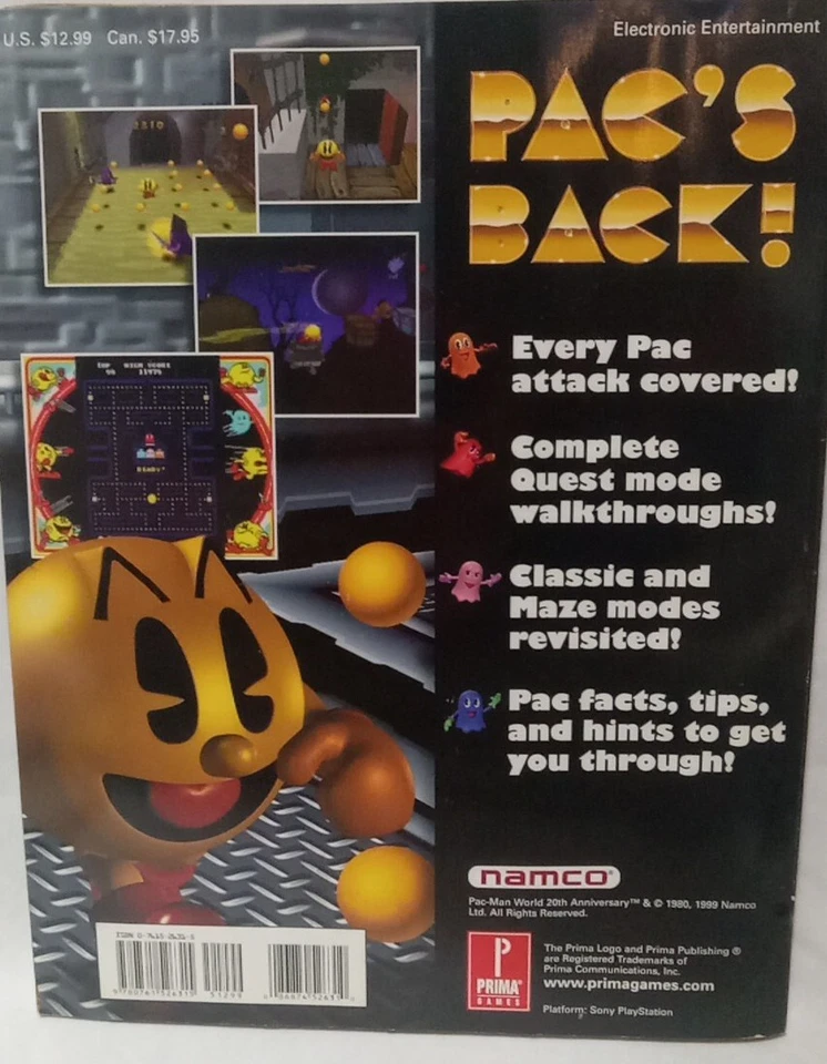 20 Aniversario Pac-Man World - Guía Oficial de Estrategia de Prima para Playstation Foto 2 de 2