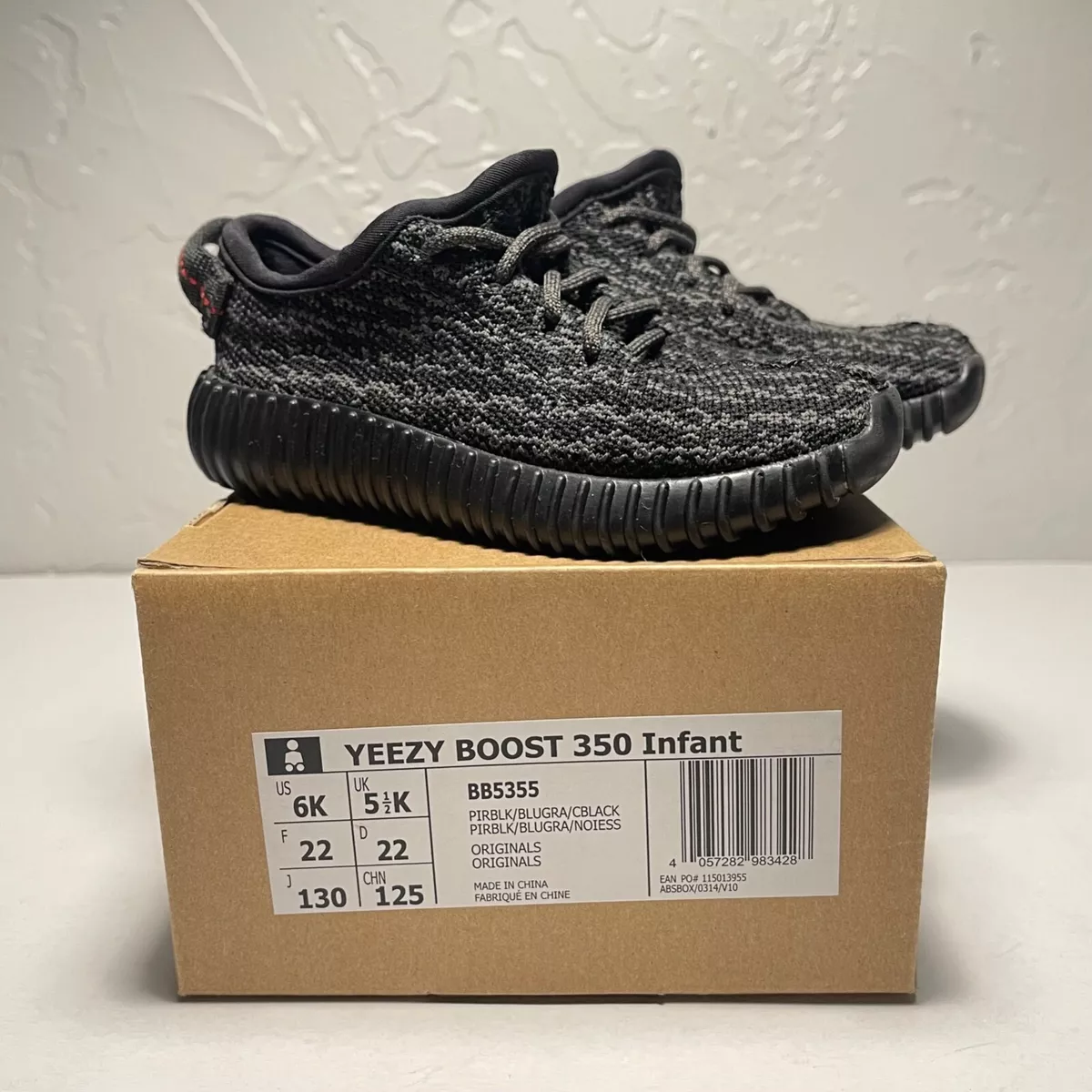 adidas Yeezy BOOST INFANT Black BB5355 Size US 6K AUTHENTIC | eBay