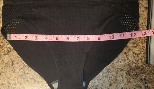 Shein Black Wide Waistband Hollow Out Shapewear Panty Size LARGE ADORABLE - Picture 18 of 23