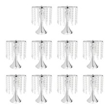 10 pezzi vasi argento centrotavola matrimonio supporto fiori decorazione tavola con perline cristallo