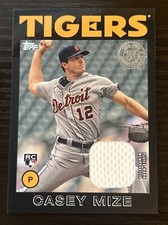 2021 Topps 1986 Topps Relic Casey Mize Black Parallel /199 RC Detroit Tigers