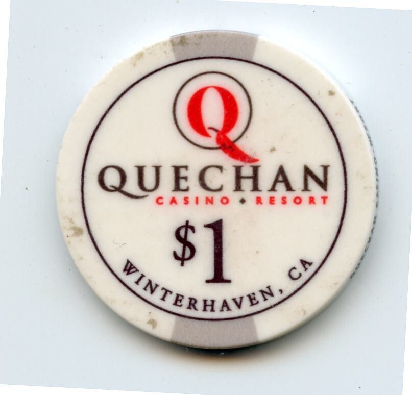 1.00 Chip from the Quechan Casino Winterhaven California Ceramic eBay
