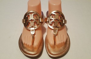 rose gold tory burch miller sandals