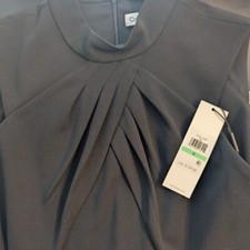 Black Calvin Klein Sheath Dress, Sleeveless, Pencil skirt