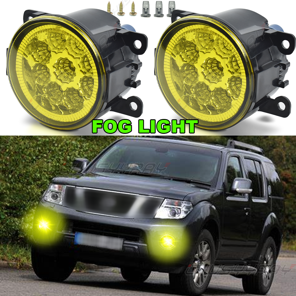For Nissan Pathfinder R51 2005-2011 2012 Yellow Front Bumper Fog