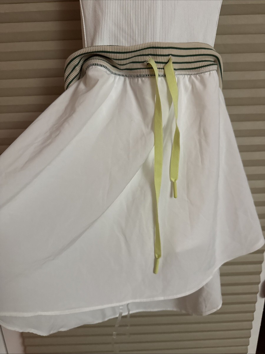 Offline By Aerie Tiebreaker Dress Pleated Skirt Skort White Sm see details,  b88 | eBay