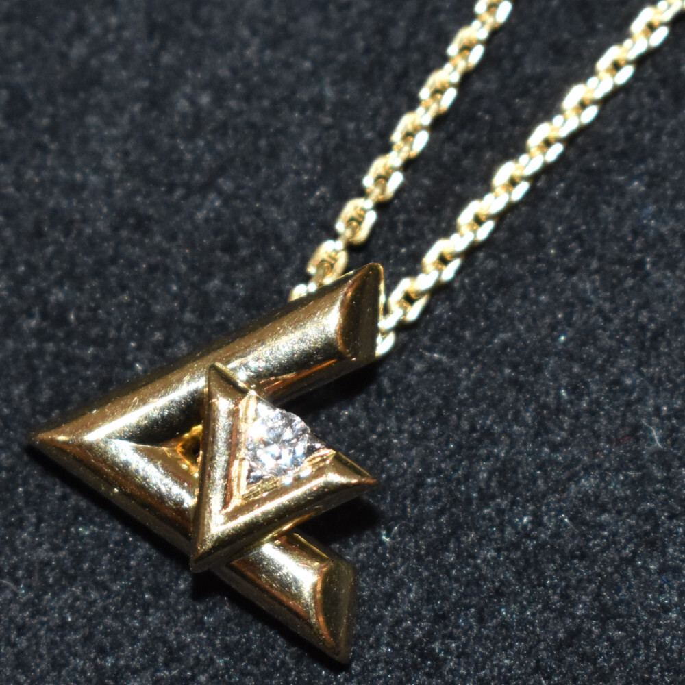 LOUIS VUITTON K18WG ヴォルトワン　PM (Au750) ○Louis Vuitton Pendentiflv Volt One Pm Q93805 K18 Au750 Diamond