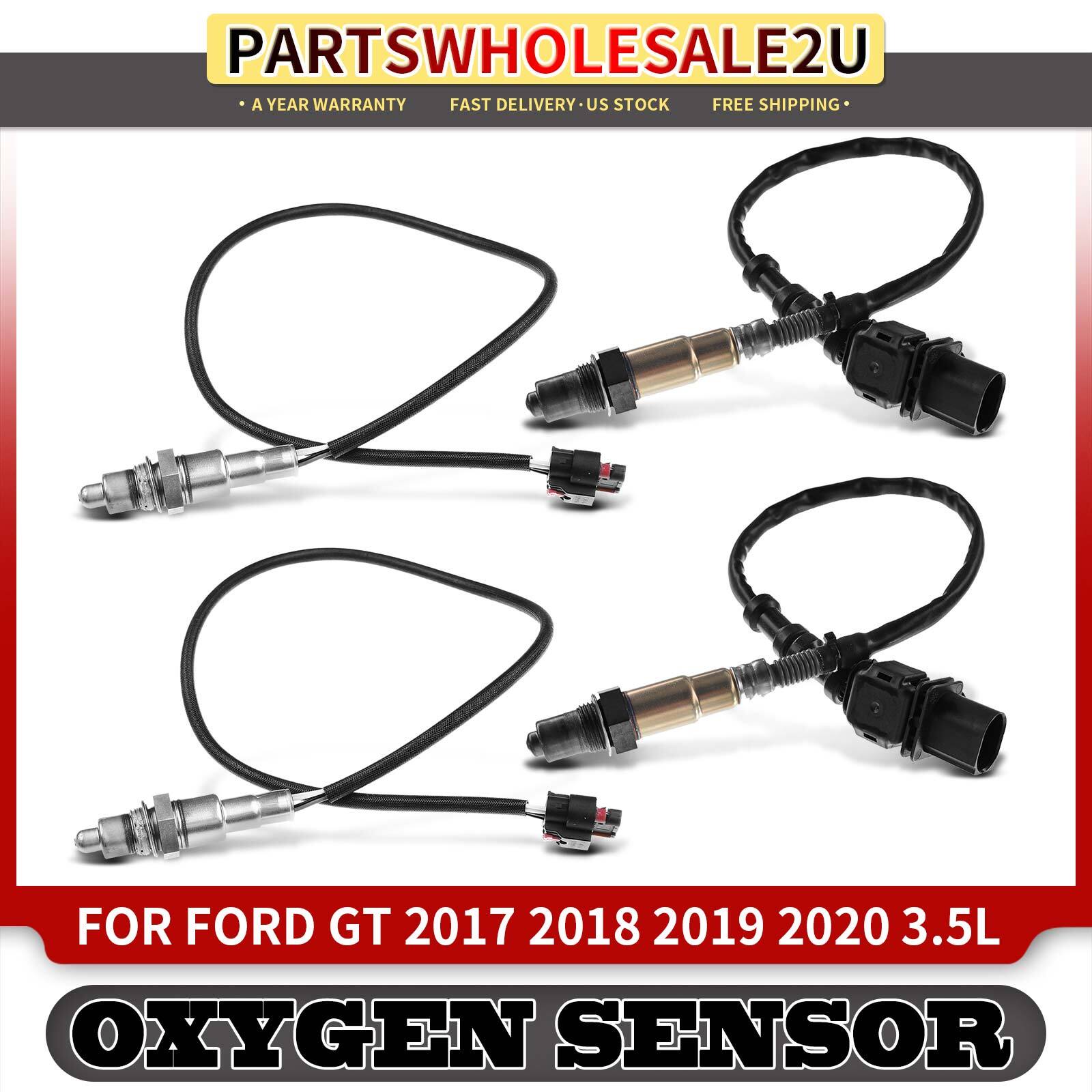 4pcs Upstream & Downstream O2 Oxygen Sensor for Ford GT 2017 2018 2019 2020 3.5L