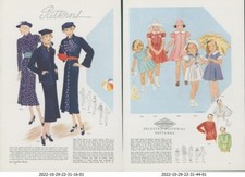 1936 Fashions Pictorial Patterns Dresses Women Blouses Girls Vtg Print Story GH1