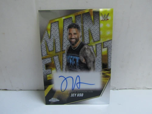 2025 Topps Chrome WWE Jey Uso Main Event On Card Auto