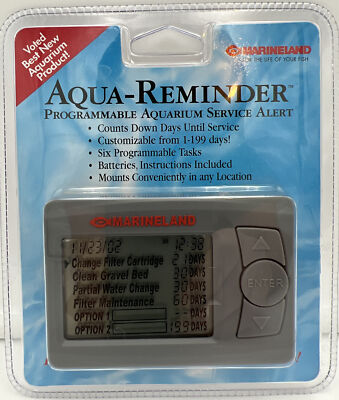 Marineland Aqua-Reminder Programmable Aquarium Fish Tank Service Alert ...