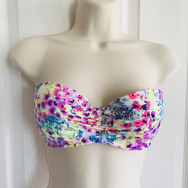 ❤️32 34 A B C D ❤️ Victoria/'s Secret SWIM SUIT BRA BANDEAU STRAPLESS Top Push up