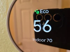 Google Nest Smart Thermostat, Sand (working, only lines on the screen) 