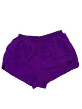 Deadstock VTG 90s Nike 2” White Tag Grape Purple-Black Swoosh Shorts M (S)
