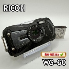 Operation Confirmed RICOH WG 60 Black Waterproof Shockproof Digital Camera