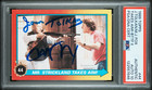 1989 Topps B2TF II MICHAEL J FOX & JAMES TOLKAN Signed Card