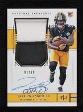2018 Panini National Treasures Rookie 91/99 Jaylen Samuels #181 Patch Auto r0j