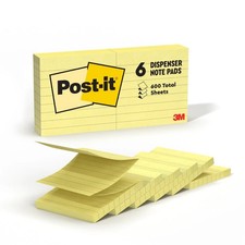 6 Pads, 6 x 3 Post-it Dispenser Pop-up Notes,...
