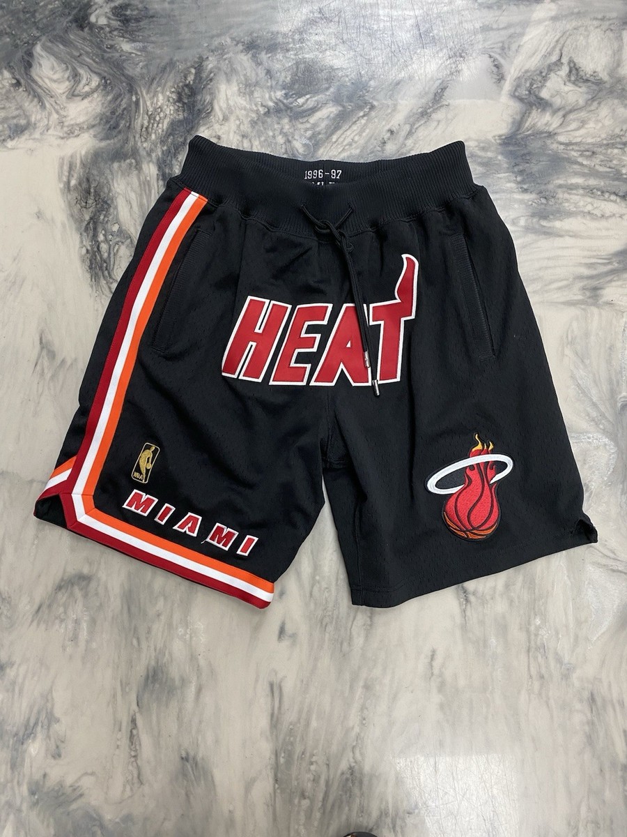 Just Don Miami Heat Shorts Black NBA Small Authentic | eBay