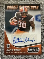 2021 Panini Chronicles Threads Draft Picks Rookie Signatures Quintin Morris