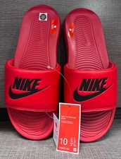 Men's Nike Victori One Slides/Sandals Red - Size 10