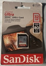 SanDisk Ultra Class10 SDHC UHS-I 32GB 80MB/s Memory Card Sealed NOS