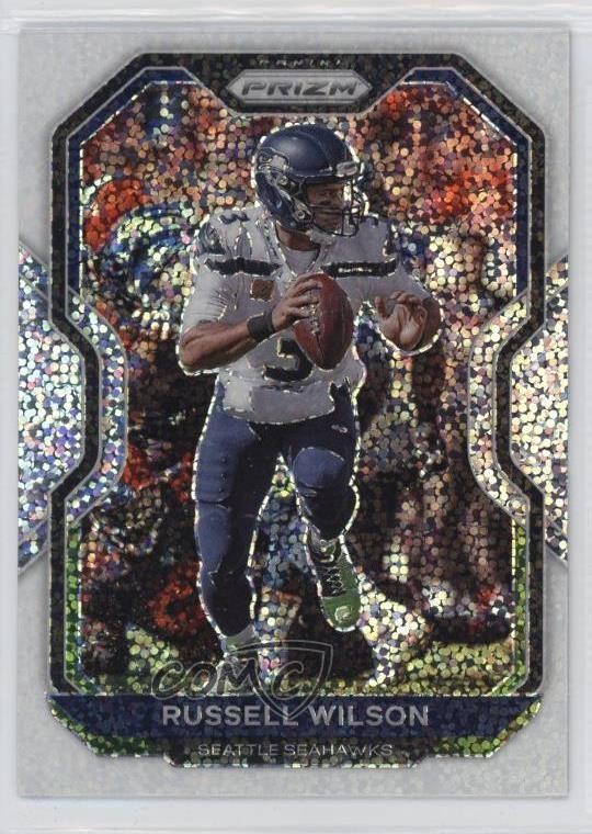 2020 Panini Prizm White Sparkle Prizm Russell Wilson #294 6m7
