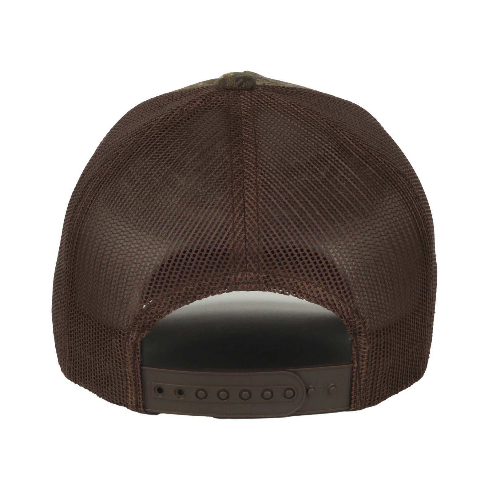 Youth Realtree APX Camo/Brown 6 panel Structured Pre-Curved Cotton Camo Cap