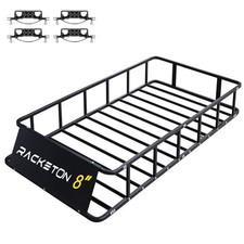 74"x39"x8" Universal Heavy Duty Roof Cargo Rack Anti-Rust Top Luggage Rack