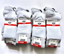 Crew Socks DOCKERS Ultimate Mens 12 Pairs Temperature Management White