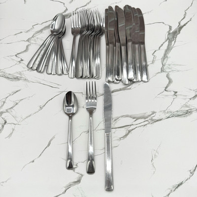 Vintage Oneida Northland Stainless Flatware Set Korea 34 pc Knife Fork Spoon
