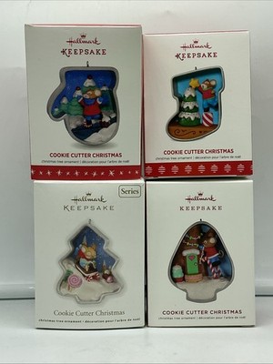 Hallmark Keepsake Cookie Cutter Christmas Ornament Series Lot of 4 FREE SHIPPING
